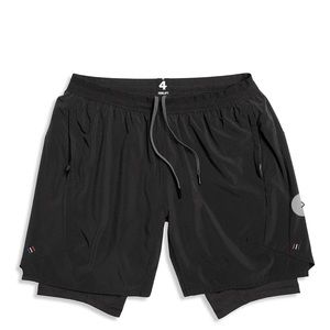 NWT Fourlaps Black Command Short 7”